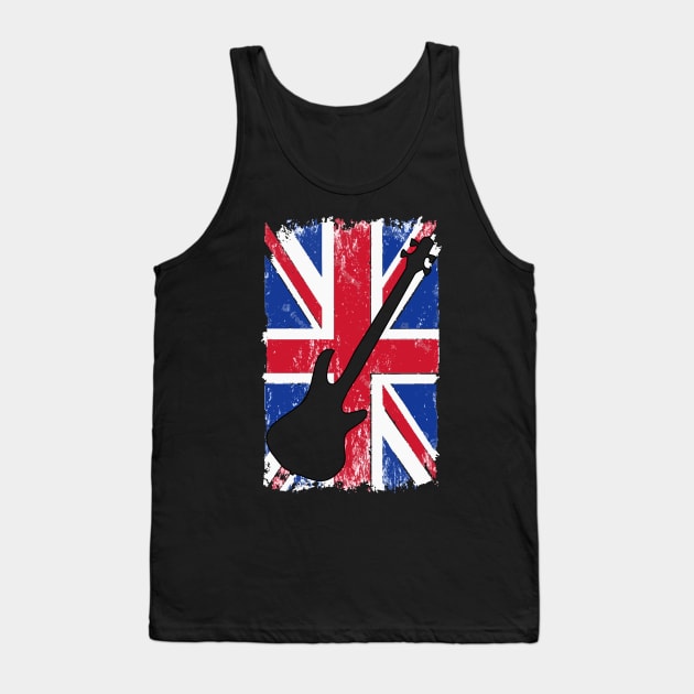 Platinum Jubilee Union Jack Best Bass Player Tank Top by jodotodesign